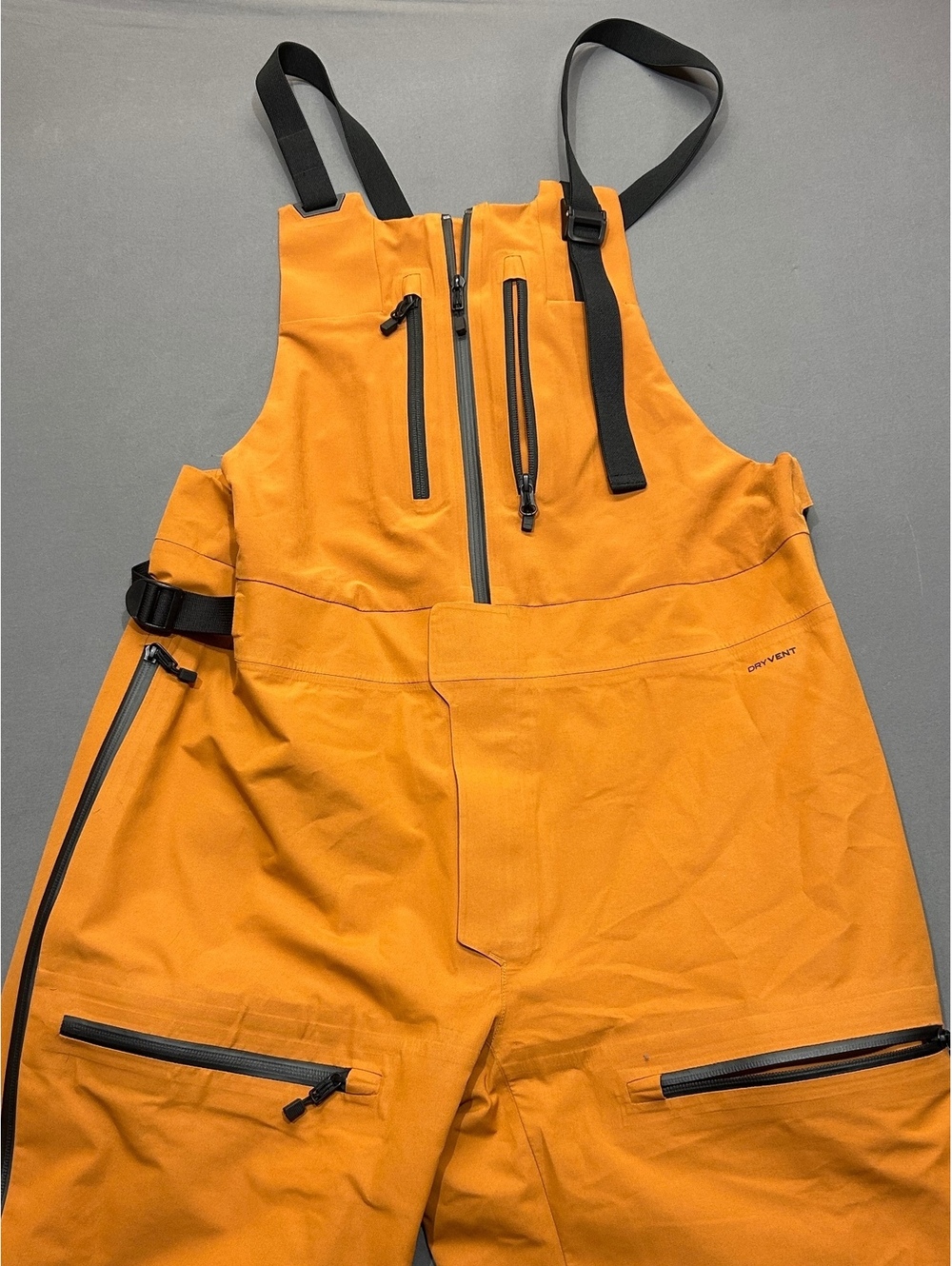 The North Face DryVent Orange Waterproof Ski Snow Bib Pants